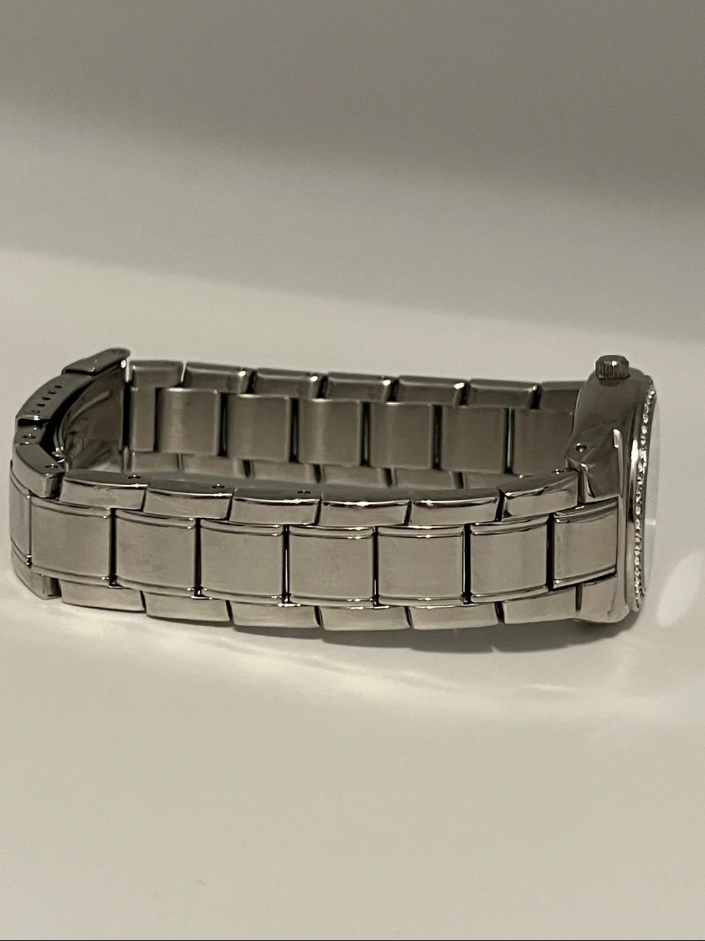 Caravelle by Bulova Crystal-Accent Watch - Silver with Pink Accent